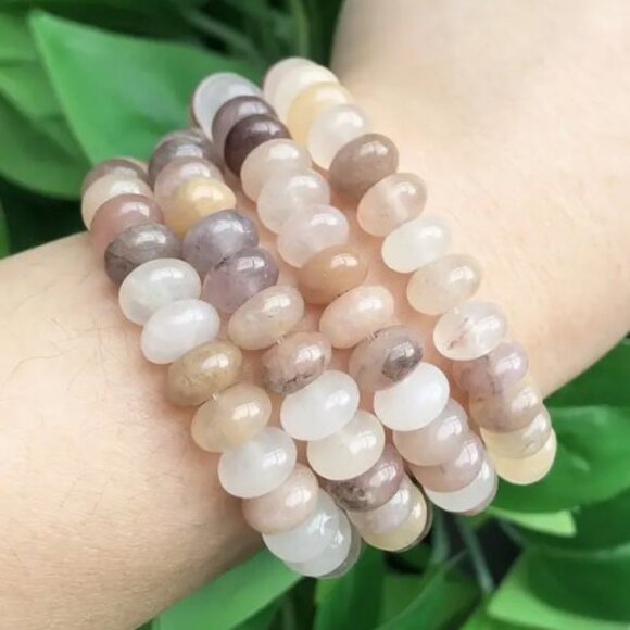 Pink Aventurine Stone Beads Rondelle Abacus Shape 8X5mm  Approx. 75 Beads - Picture 2 of 3